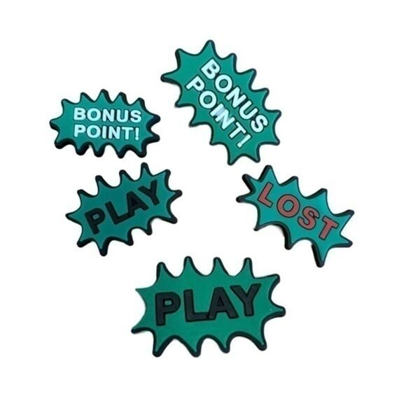 SHOE CHARM gamers lot 5 green - Picture 1 of 2